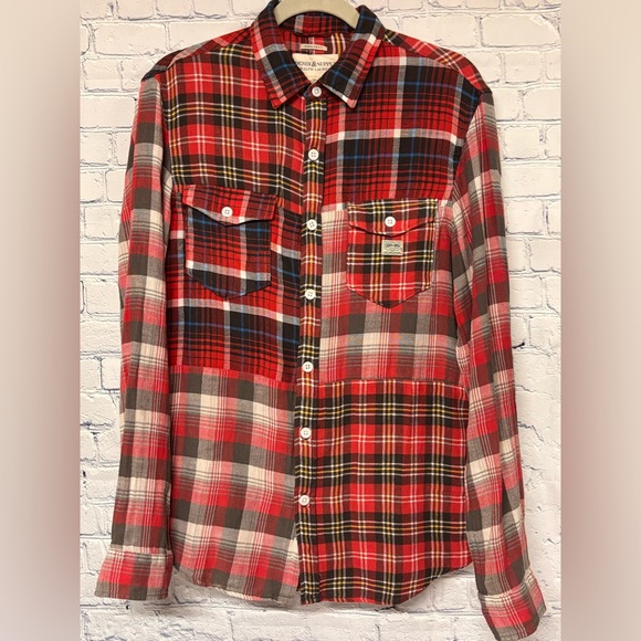 Denim & Supply Ralph Lauren Other - Ralph Lauren Denim & Supply Patchwork Plaid Vintage Preppy Button Front Shirt M